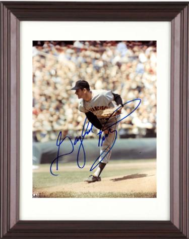 Gaylord Perry signed San Francisco Giants MLB Licensed 8x10 Photo Custom Framing- COA (HOF)