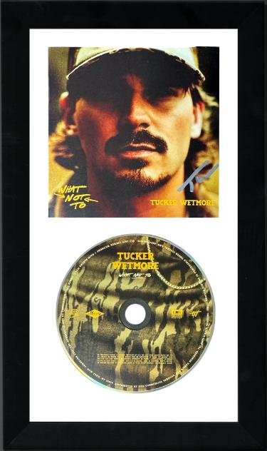 Tucker Wetmore signed 2025 What Not To Album Cover Booklet w/ CD 6.5x12 Custom Framing� COA