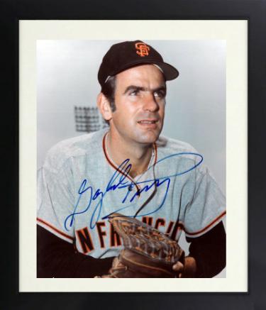 Gaylord Perry signed San Francisco Giants MLB Licensed 8x10 Photo Custom Framing- COA (HOF/2X CY/5X AS)