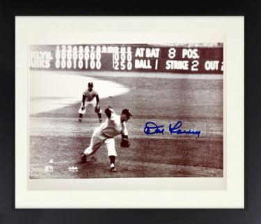 Don Larsen signed New York Yankees 1956 World Series Perfect Game MLB Licensed 8x10 Photo imperfect Custom Framing- COA