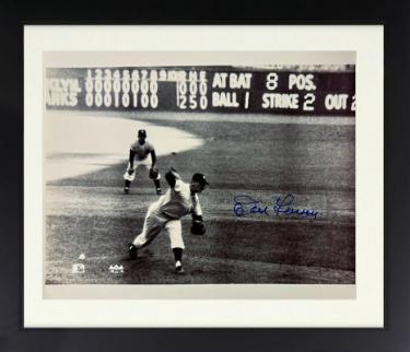 Don Larsen signed New York Yankees 1956 World Series Perfect Game MLB Licensed 8x10 Photo imperfect Custom Framing- COA
