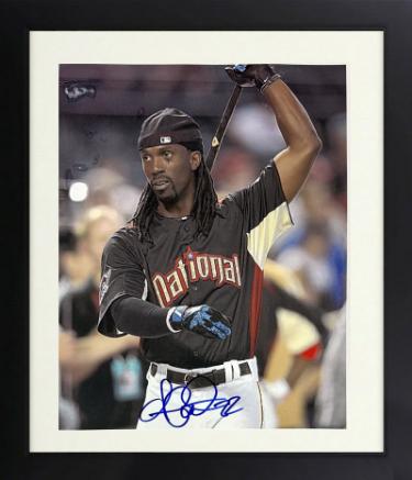 Andrew McCutchen signed MLB National League All-Star Game 8x10 Photo #22 imperfect Custom Framing- COA (Pirates)