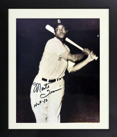 Monte Irvin signed New York Giants 8x10 Photo w/ HOF 73 imperfect Custom Framing- COA/Ticket