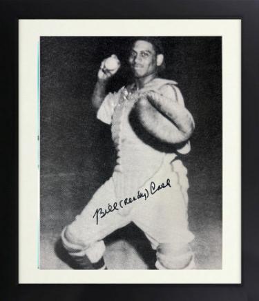 Bill (Ready) Cash signed Philadelphia Stars Vintage B&W 8x10 Photo imperfect Custom Framing- COA