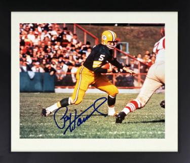 Paul Hornung signed Green Bay Packers 8X10 Photo imperfect Custom Framing- Tuff Stuff COA/HOF