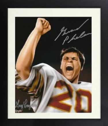 Gerard Phelan signed 1984 Boston College 8x10 Lithograph Custom Framing- COA (Miracle In Miami)