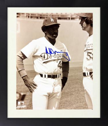 Al Downing signed Los Angeles Dodgers MLB Licensed 8x10 Photo Custom Framing- COA/ Show Ticket