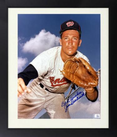 Jim Duckworth signed Washington Nationals MLB Licensed 8x10 Photo Custom Framing imperfect- COA