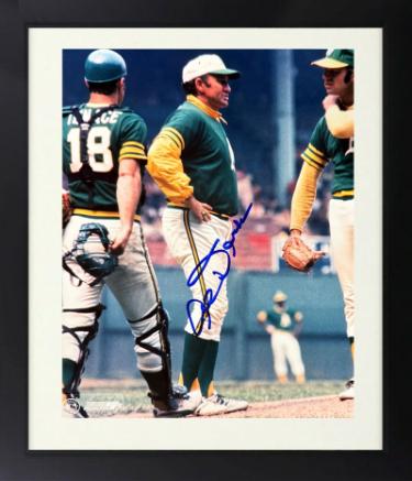 Alvin Dark signed Oakland A's MLB 8x10 Photo Custom Framing imperfect - Stacks of Plaques COA
