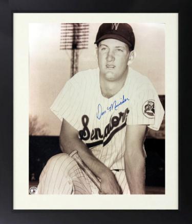 Don Mincher signed Washington Senators MLB 8x10 Photo Custom Framing imperfect- COA/Ticket