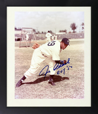 Joe Black signed Brooklyn Dodgers MLB 8x10 Photo Custom Framing imperfect ROY '52- COA (3X AS)