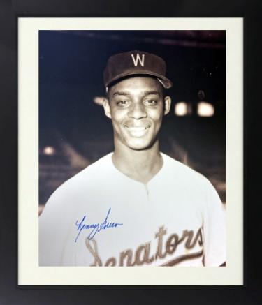 Lenny Green signed Washington Senators MLB 8x10 Photo Custom Framing imperfect- COA/Ticket