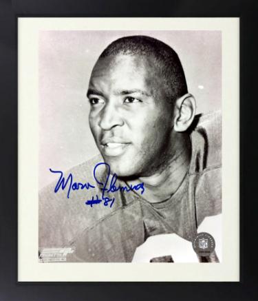 Marv Fleming signed Green Bay Packers NFL 8x10 Photo Custom Framing imperfect #81-COA (SB I/II Champs)