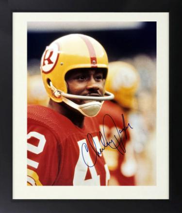 Charley Taylor signed Washington NFL Licensed 8X10 Photo Custom Framing minor dings- NFL Alumni COA (HOF)