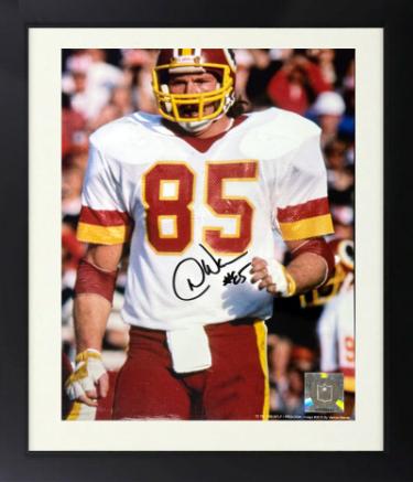 Don Warren signed Washington NFL Licensed 8x10 Photo Custom Framing imperfect #85 -COA (3X SB Champ/HOGS)