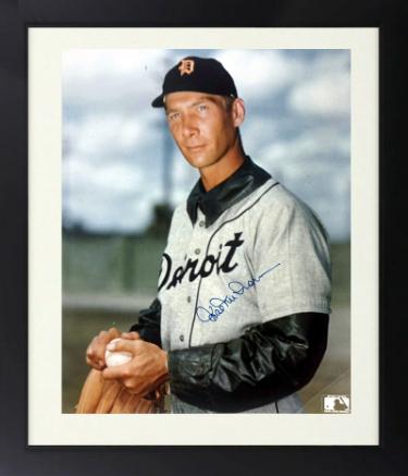 Hal Newhouser signed Detroit Tigers MLB Licensed 8x10 Photo Custom Framing imperfect- COA (HOF)