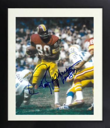 Roy Jefferson signed Washington Vintage Football 8x10 Photo #80 Custom Framing- COA