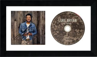 Luke Bryan signed 2026 SIGNS MCA Records 4.75x4.75 Art Insert/CD 6.5x12 Custom Framing- COA (Hunt Edition) Country/Pop Music