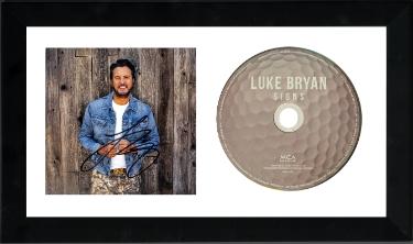 Luke Bryan signed 2026 SIGNS MCA Records 4.75x4.75 Art Insert/Booklet/CD 6.5x12 Custom Framing- COA (Golf Edition) Country/Pop Music