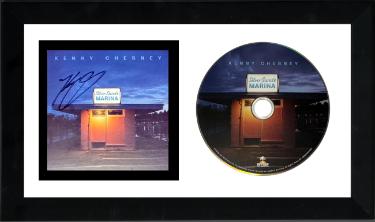 Kenny Chesney signed 2026 Silver Sands Marina Hey Now Records 4x4 Art Card Insert/CD 6.5x12 Custom Framing- COA/NEW