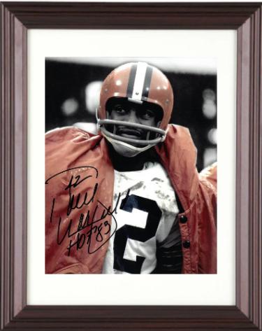 Paul Warfield signed Cleveland Browns NFL Vintage 8x10 Photo #42 HOF 83 Custom Framing- COA
