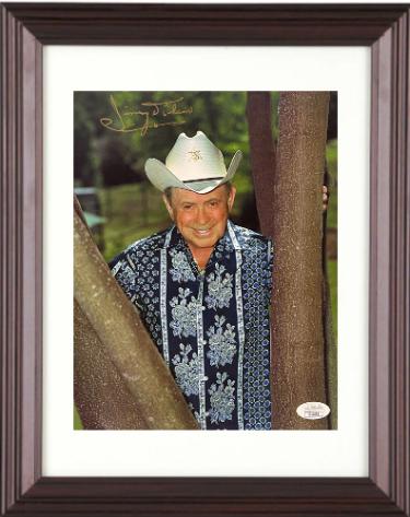 Little Jimmy Dickens signed Country Music Color 8x10 Photo Custom Framing imperfect- JSA #II11633
