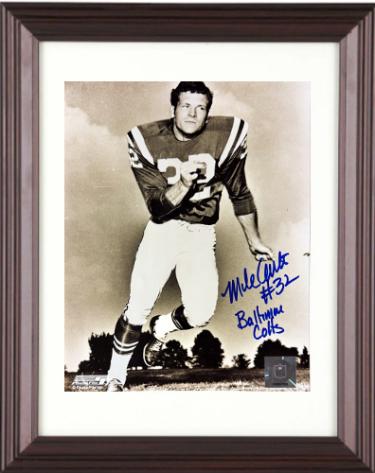 Mike Curtis signed Baltimore Colts NFL 8x10 Photo #32 minor dings Custom Framing- COA/Ticket