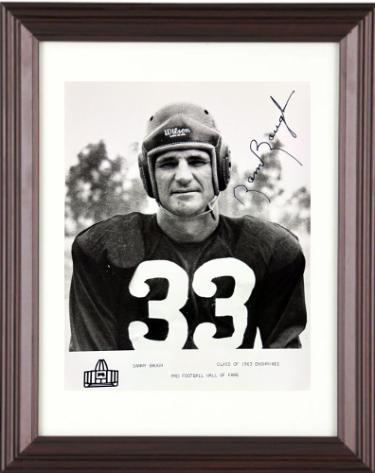 Sam/Sammy Baugh signed HOF Enshrinee Class of 1963 B&W 8x10 Photo minor dings Custom Framing- COA (TCU/Washington)