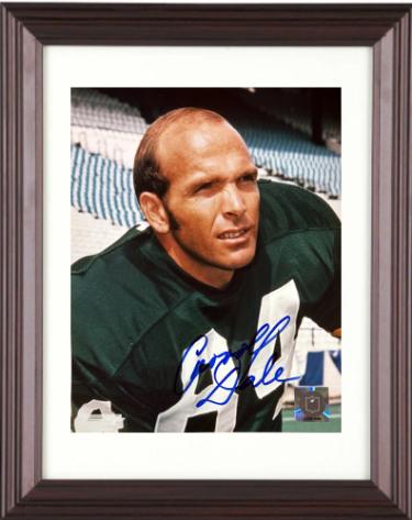 Carroll Dale signed Green Bay Packers NFL Licensed 8x10 Photo Custom Framing minor dings- COA