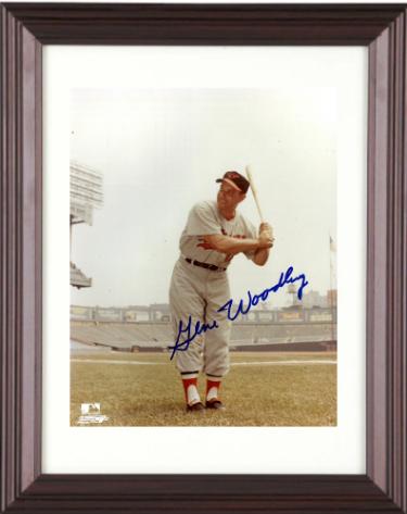 Gene Woodling signed Baltimore Orioles MLB Licensed 8x10 Photo Custom Framing imperfect- COA