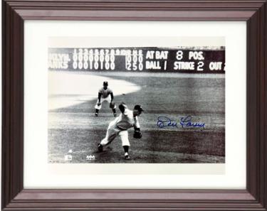 Don Larsen signed New York Yankees 1956 WS Perfect Game MLB 8x10 Photo Custom Framing imperfect - COA