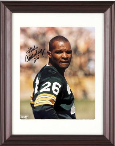 Herb Adderley signed Green Bay Packers NFL Licensed 8x10 Photo #26 Custom Framing- COA (HOF)