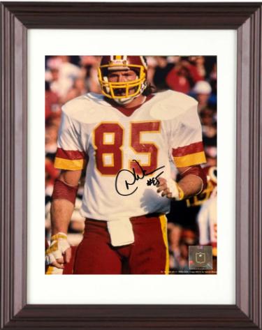 Don Warren signed Washington NFL Licensed 8x10 Photo #85 Custom Framing- COA -3X SB Champ/HOGS