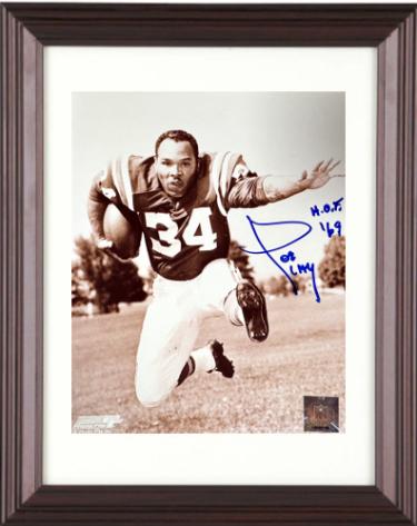 Joe Perry signed San Francisco 49ers NFL 8x10 Photo Custom Framing HOF 69 imperfect -COA/Ticket