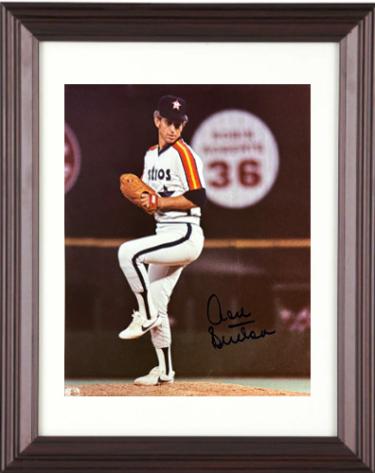 Don Sutton signed Houston Astros MLB Licensed 8x10 Photo Custom Framing minor dings- COA (HOF)