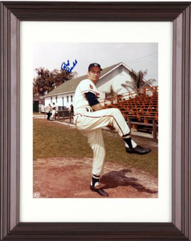 Bob Buhl signed Milwaukee Braves MLB 8x10 Photo Custom Framing imperfect - COA (1957 WS Champ/2X All-Star)