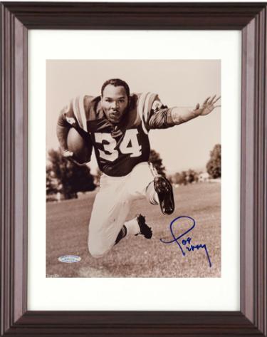 Joe Perry signed San Francisco 49ers 8x10 Photo Custom Framing imperfect- COA (HOF)