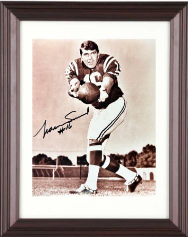 Norm Snead signed Philadelphia Eagles Vintage 8x10 Photo Custom Framing Imperfect- COA/Ticket