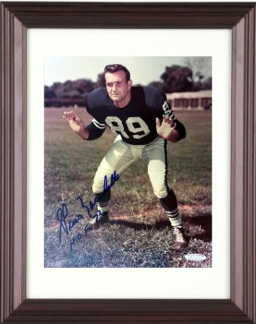 Gino Marchetti signed Baltimore Colts NFL Licensed 8x10 Photo Custom Framing HOF 72 imperfect- COA