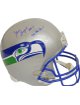Steve Largent signed Seattle Seahawks Full Size TB Replica Helmet HOF 95 & 7 X Pro Bowl