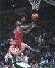 Craig Hodges signed Chicago Bulls 8x10 Photo vs Milwaukee Bucks (3X 3 Point Shooting Contest Winner)