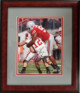 Vernon Gholston signed Ohio State Buckeyes 8x10 Photo Custom Wood Framing (vs Wisconsin)