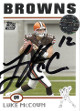 Luke McCown signed Cleveland Browns 2004 Topps Rookie Trading Card #12