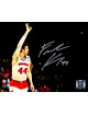 Frank Kaminsky signed Wisconsin Badgers 8x10 Photo #44 (Three Fingers Raised in the Air)