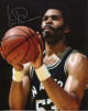 Artis Gilmore signed San Antonio Spurs 8x10 Photo (silver sig- close up)