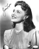Joan Leslie signed Vintage B&W 8x10 Photo imperfect- JSA Hologram #DD32891