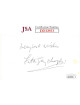 Lita Grey Chaplin signed 3X5 Index Card minor spots- JSA Hologram #DD32953