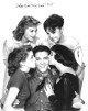 Dolores Hart signed Vintage B&W 8x10 Photo King Creole 1958- JSA Hologram #DD47998 (Kissing Elvis Presley)