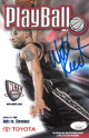Willis Reed signed 2000-01 New Jersey Nets Playball Program vs Cleveland 10/31/00- JSA Hologram