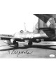 Jorg Czypionka signed WWII German ME-262 Luftwaffe Pilot Night Fighter Vintage B&W 8x10 Photo- JSA Hologram #DD64719